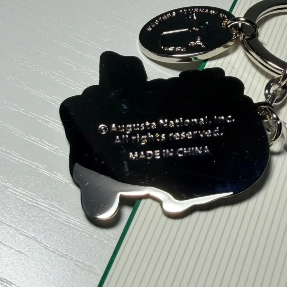 Masters Tournament Golf Key Fob Keychain Multi Color Striped Map - Picture 4 of 4